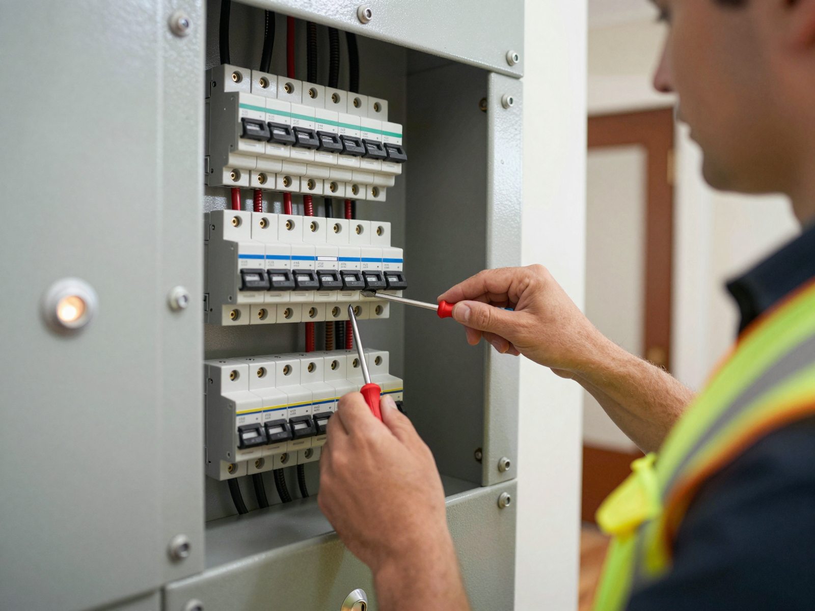 Professional electrical panel installation